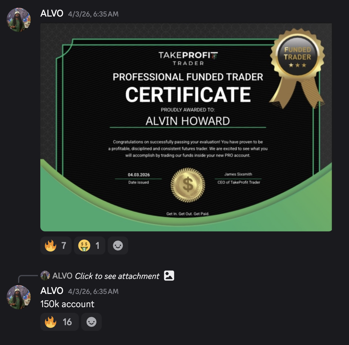 Verified payout 9