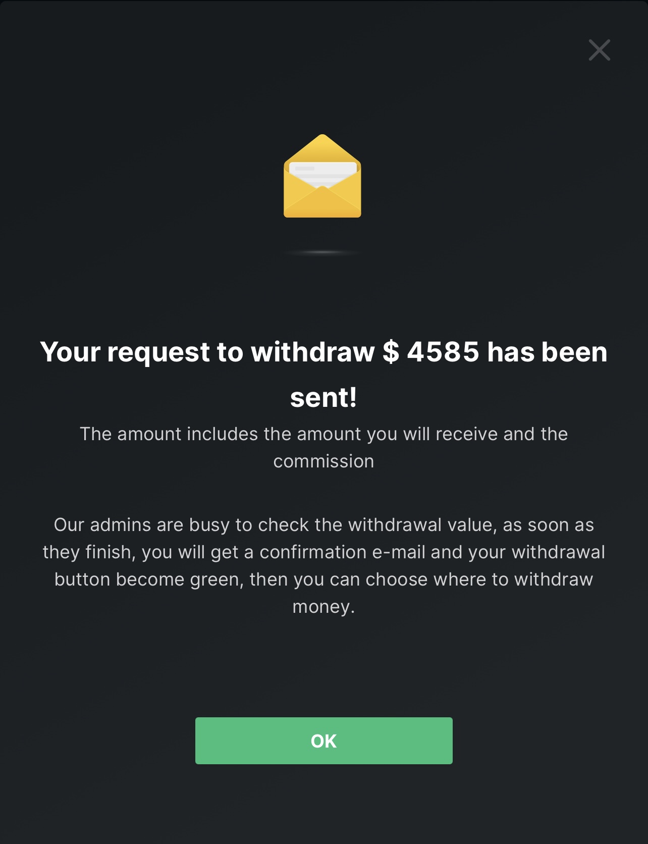 Verified payout 1